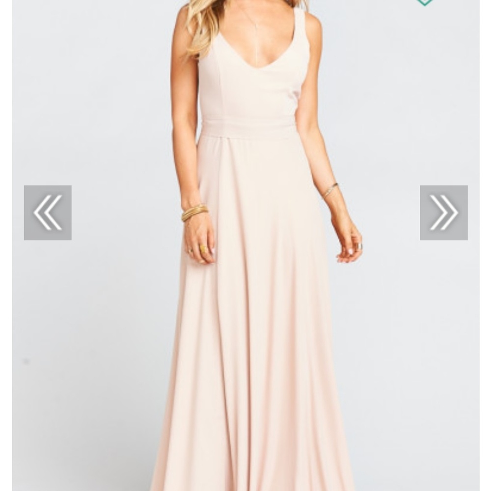 Blush colored Bridesmaid dress